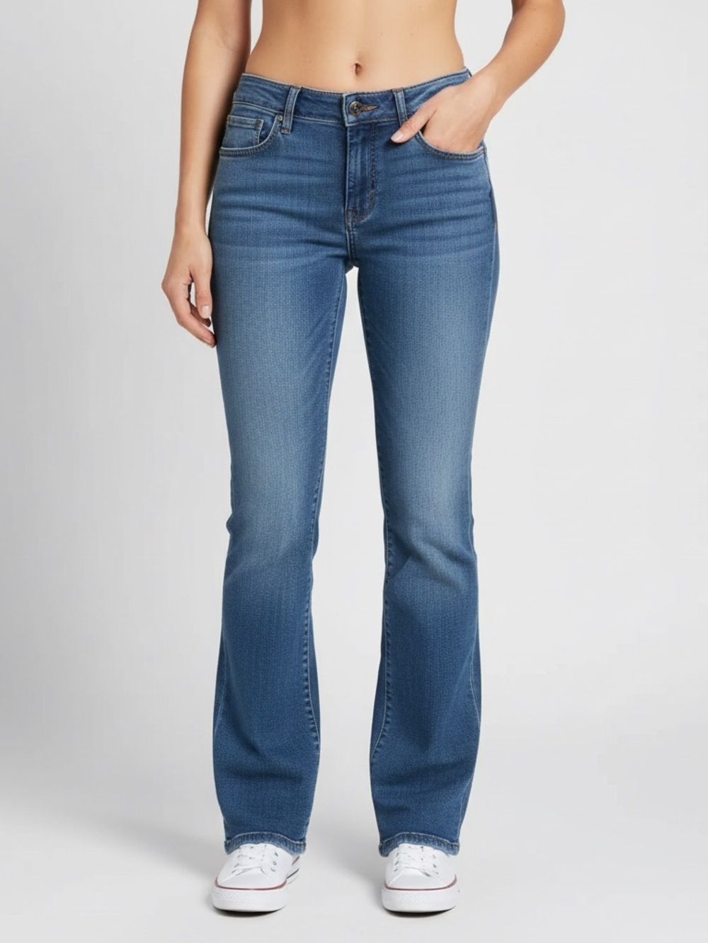 Coldwater Creek Women's Blue Denim Bootcut Jeans Size 8P